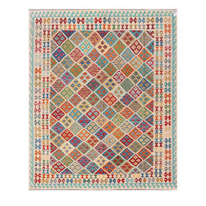 พรมกิลิม ไมมาณา อัฟกานิสถาน ขนาด 294 x 247 ซม. พรมปูพื้นและชุดพรม - Product Image 1