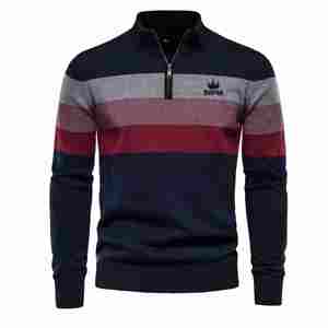 Sudadera de cuello redondo de lana para hombre, diseño hecho en Pakistán, manga larga, 100% algodón, sudaderas térmicas transpirables para hombre - Product Image 1