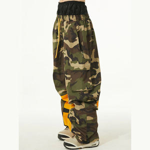 Camo Baggy Snow Pantalones Impermeable Transpirable Cintura Polaina Cordón Cargo Bolsillo Mujeres Ski Baggy Pant - Product Image 3