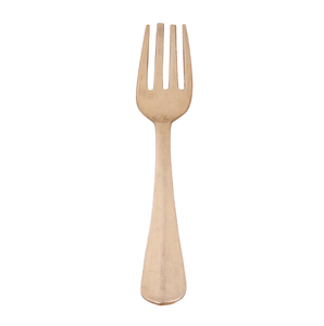 Cuillère à dessert dorée longue faite à la main en laiton Cuillère à dessert design à bout papillon Vaisselle à vendre - Product Image 1