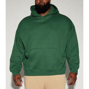 Sudadera con capucha personalizada al por mayor, ropa de calle, sudaderas con capucha para hombre con estampado liso de alta calidad, sudadera extragrande con hombros caídos y ajuste cuadrado para hombre - Product Image 5