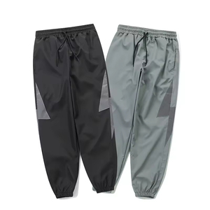 Waterproof Safety High <b>Elastic</b> Casual Canvas Rain Pant Custom Color Windproof for Adult Men's High Waist Washed - Product Image 6