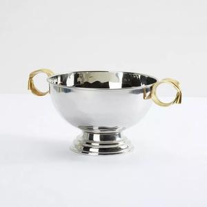 Beautiful Silver and Gold Finishing Stainless Steel Modern Design Large Serving for Home Hotel Restaurant and <b>Party</b> Dinnerware - Product Image 4