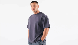 เสื้อยืดผู้ชายโอเวอร์ไซส์ลายว่างเปล่าสไตล์ใหม่: เสื้อยืดเฮฟวี่เวทขายส่งสำหรับไซส์ใหญ่และสูงมีหลายสีให้เลือก - Product Image 5