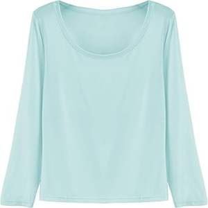 Quality Plus Size Women's Scoop Neck Sleepwear Long Sleeves Pajama Set - Product Image 1