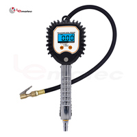 Manomètre numérique pour pneus Lematec, précision 0,2 PSI, écran LCD, gonfleur/dégonfleur, 50-100 PSI, alimenté par batterie