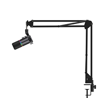 Microphone USB dynamique Simplefly Type C à directivité cardioïde RGB filaire pour diffusion en direct, enregistrement, mobile, ordinateur, bureau, métal
