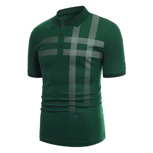 เสื้อโปโลกอล์ฟคอปกเสื้อโปโลมีปกเสื้อออกกำลังกายกลางแจ้งเสื้อโปโลผู้ชายไซส์ใหญ่พิเศษดีไซน์ทันสมัยใส่สบาย - Product Image 1