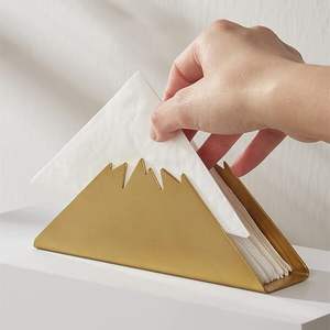 ที่ใส่ผ้าเช็ดปากแบบตั้งได้สำหรับโต๊ะในครัวกล่องทิชชู่สแตนเลสใหม่ - Product Image 2