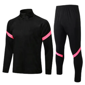 Chándal en blanco para jóvenes y adultos con logotipo personalizado, traje de entrenamiento de fútbol para hombre y mujer, chaqueta de fútbol con media cremallera, pantalones para correr al aire libre, conjunto para correr - Product Image 3