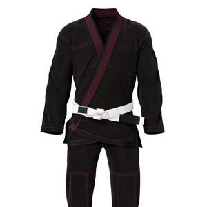 White Customizable Karate Uniform with <b>Elastic</b> Lightweight Quick Dry Breathable <b>Belt</b> Training Suit 100% Cotton High Quality - Product Image 5