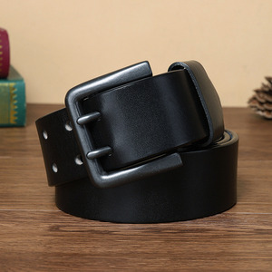 Ceinture en cuir de vachette de haute qualité pour hommes Ceinture de créateur de luxe pour hommes avec double épingle pour boucle pour sangle de jean de cow-boy - Product Image 3