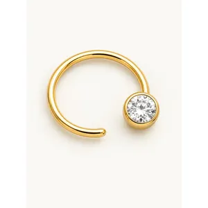 Anneau de nez en or 14 carats en forme d'étoile pour enfants - Product Image 1