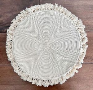 Set de table en macramé de couleur noire, facile à assortir avec n'importe quelle décoration intérieure, décoration de table et décorations saisonnières - Product Image 5
