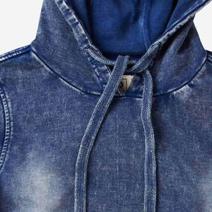 Sudadera con capucha lavada con ácido de gran tamaño en blanco al por mayor, Proveedor de Ropa de calle, Sudadera con capucha lavada con ácido de diseño único - Product Image 4