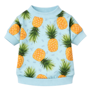 Sweat-shirt pour chien à imprimé ananas, tissu doux et respirant, pull tropical mignon pour petits chiens, à porter au quotidien - Product Image 4