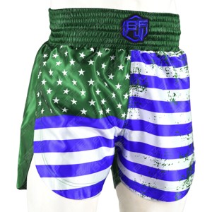 Wholesale OEM Service Custom 2025 <b>Men</b> Women's Muay Thai Kick Boxing Shorts Colored Print 100% Polyester Quick Dry Waterproof - Product Image 3