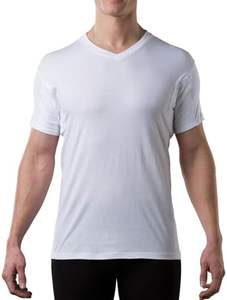T-shirt à col rond anti-transpiration pour homme, design uni, sous-vêtement anti-transpiration pour l'été - Product Image 6
