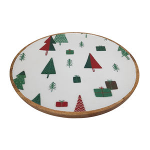 Plato redondo de madera elegante de lujo para servir vajilla al por mayor a granel último 2024 Mesa utensilios de cocina servir café - Product Image 6