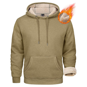 <b>Men</b> Washed Cotton Fleece <b>Pullover</b> 340 GSM Hoodie Vintage Fade Baggy Street Style Loose Fit With Front Pocket - Product Image 1