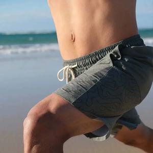 Short de sport pour hommes, 100% coton, solide, respirant, fitness, basket-ball, course, entraînement, activités de plage, cordon de serrage - Product Image 5