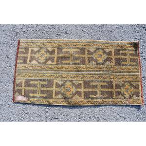 Vintage turc 16x32ft laine plat armure salon tapis marron jaune Patchwork tapis Latex support pour la maison décorations - Product Image 4