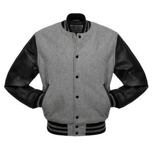 Nouvelle mode de veste Letterman Varsity pour hommes avec logo personnalisé col montant manches en cuir - Product Image 2