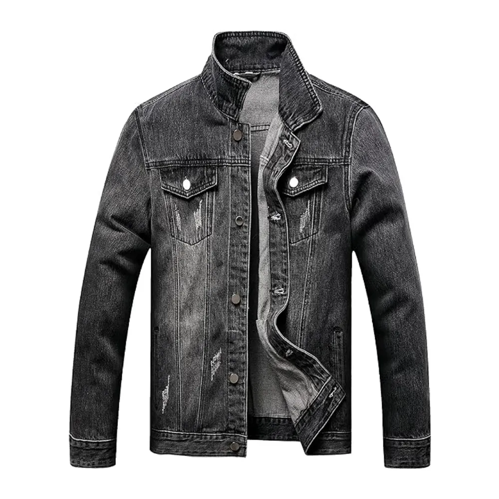 Button Up Denim Jacket For Men