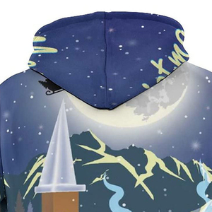 2025 noël thermique hauts pullover pour femmes et hommes surdimensionné noël sweats à capuche imprimés avec broderie 3d fabriqué au Pakistan - Product Image 4