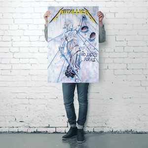 Póster Metálico de Estilo Moderno 'Y Justicia para Todos' para Decoración de Pared - Product Image 1