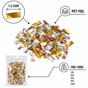 Metallic Foil Confetti Gold Black Star Heart Round 1-2.5cm Table Scatter <b>Balloon</b> Fill Party <b>Decoration</b> - Product Image 5