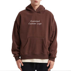 Sudadera con capucha de invierno de ajuste Regular ecológica transpirable de secado rápido de algodón 100% de alta calidad para hombres - Product Image 1