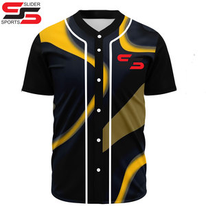 Venta al por mayor de ropa deportiva con logotipo personalizado Jersey de Béisbol Mundial impreso con técnica de sublimación hecho poliéster fabricante de Pakistán - Product Image 1