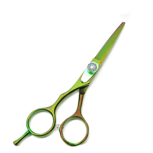 Tijeras de adelgazamiento de peluquero de acero inoxidable profesional más vendidas, precio económico, tijeras de pelo personalizadas, punta de hoja Roma - Product Image 1