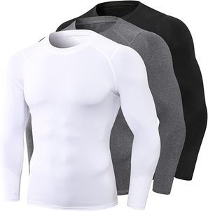 Wholesale Custom Muscle <b>Men</b> T <b>Shirt</b> Gym Wear High Quality Compression Long Sleeve Sports Top OEM ODM Fit - Product Image 4