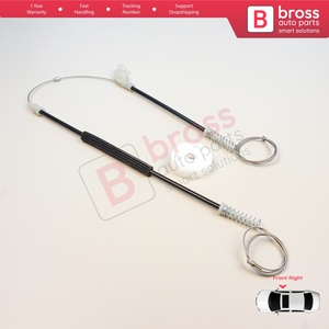 Juego de Reparación de Elevalunas Delantero Derecho BWR5616 para Carisma DA 1995-2006 4/5 Puertas MR912460, Repuestos Bross, Hecho en Turquía - Product Image 5
