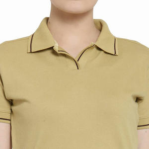 Polo de mujer de excelente calidad, Jersey hecho de algodón de manga corta, Polo para mujer adulta para verano - Product Image 6