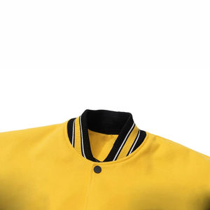 Chaqueta universitaria de lona de diseño personalizado para hombre, logotipo personalizado, Etiqueta Privada, impermeable, transpirable, respetuoso con el medio ambiente, letras de invierno - Product Image 3