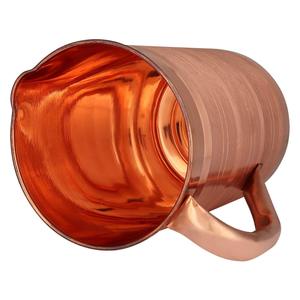 Vente en gros de pichet à eau plaqué cuivre martelé pichet verseur en métal de qualité supérieure couvercle étanche poignée écologique - Product Image 4