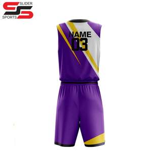 Transpirable Diseño personalizado Correr Baloncesto en blanco Jersey Kit Uniformes Uniforme de baloncesto de buena calidad - Product Image 2