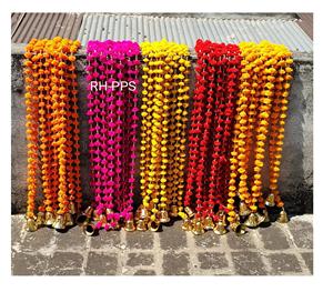 Wholesale Price Multicolor Garland Yarn Pom Pom <b>String</b> Wedding Party Home Office Event Diwali Christmas Housewarming Decoration - Product Image 4