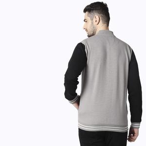Blouson universitaire pour homme, conception personnalisée en usine, zippé, imperméable, respirant, en sherpa épais, broderie frontale, fabricant - Product Image 6