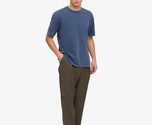 Top vente hommes T-Shirt col rond manches courtes léger séchage rapide coupe ample coupe décontractée vêtements d'été couleur unie - Product Image 4