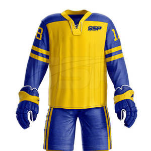 Vêtements de sport pour jeunes Uniforme de hockey sur glace Marque privée Logo personnalisé Uniforme de hockey sur glace - Product Image 4