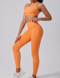Conjuntos de Yoga de 2 Piezas para Mujer, Logotipo Personalizado, Tallas Grandes, Absorbe la Humedad, Transpirable, Ropa Deportiva Ecológica - Product Image 6