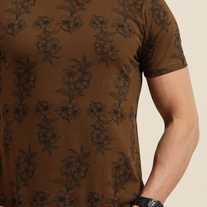 Recién llegado, camiseta de lavado ácido para hombre, patrón de estampado único, secado rápido, 100% algodón, tela cómoda, atuendo para hombre - Product Image 5