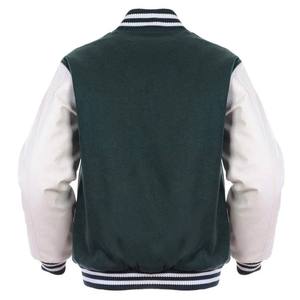 Chaqueta universitaria para hombre Baseball Club College School Jacket, chaqueta universitaria verde y gris para hombre y de alta calidad - Product Image 2