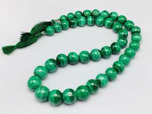 Tasbih de resina de Aventurina verde, cuentas de oración de calidad superior de 33 cuentas, precio asequible para uso espiritual Islámico - Product Image 3