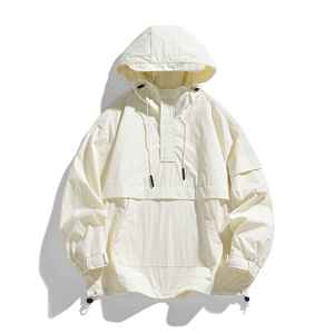 Chaqueta de Invierno Personalizada, Cortavientos, de Poliéster, con Cierre, Cuello Alto, Estampado, Bolsillo Delantero, Estilo Vintage, Ligera e Impermeable - Product Image 3