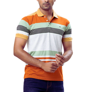 Elegante Jersey multicolor de manga corta Polo cómodo y de moda ropa casual - Product Image 4